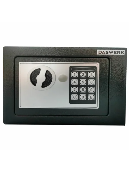 DASWERK 1шт. Сейф офисный, "SC-170EL", в170 ш230 г170мм, графит, 170x230x170 мм, фото 3