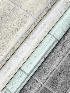 Обои бумажные влагостойкие имитация плитки Монте12 - 4 рулона. Купить обои на стену. Изображение 5