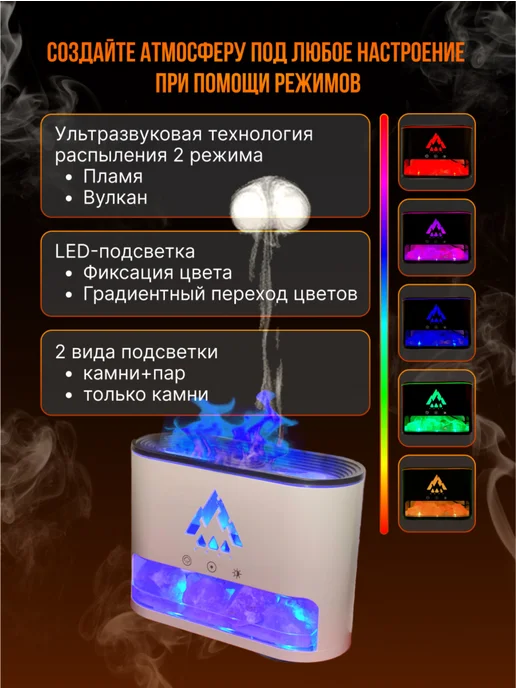 vitalair Увлажнитель воздуха аромадиффузор для дома, белый, фото 2