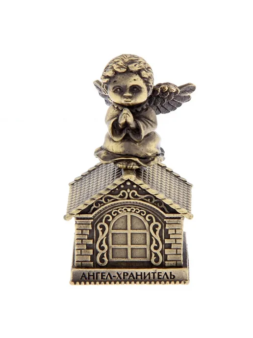 Сималенд Колокольчик Ангел - Хранитель металл 7 х 3.5 см, 7x3.5 см, фото 2