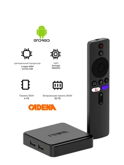 Смарт ТВ приставка PRO W2 (Android 11) Cadena 279815833 купить за 5 420 ₽ в интернет-магазине Wildberries