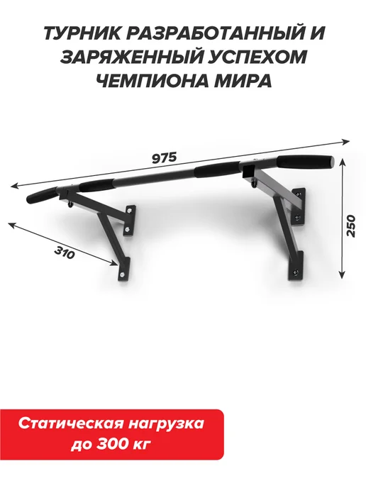 Aktiv Турник настенный для спорта тренажер спортивный инвентарь, вариант, фото 3
