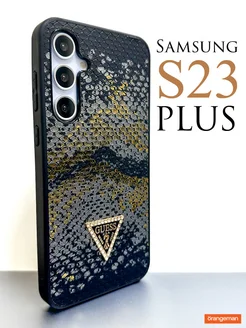 Чехол на Samsung Galaxy S23 Plus с змеиным принтом Guess