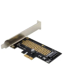 Адаптер переходник PCI-E x1 на M.2 NVMe SSD (Черный) Alinares 279860146 купить за 363 ₽ в интернет-магазине Wildberries