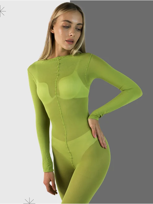 Mosbeauty Group Костюм для LPG массажа многоразовый, зеленый, фото 2