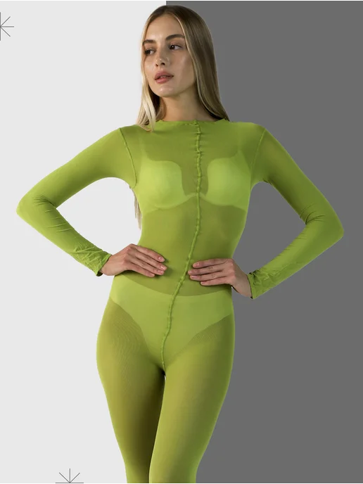Mosbeauty Group Костюм для LPG массажа многоразовый, зеленый, фото 7