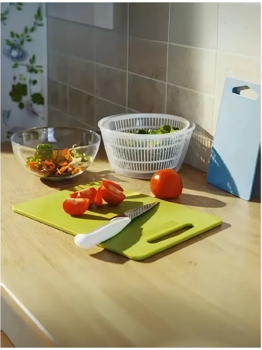 IKEA Разделочная доска Хопплес 24*15 см, салатовый, 24x15 см, фото 3