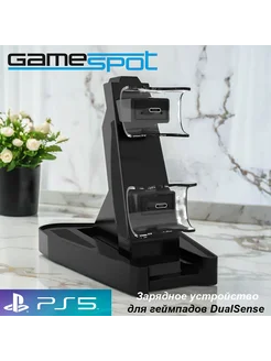 Зарядное устройство для геймпадов PS5 DualSense черное 9809 GameSpot 279971563 купить за 963 ₽ в интернет-магазине Wildberries