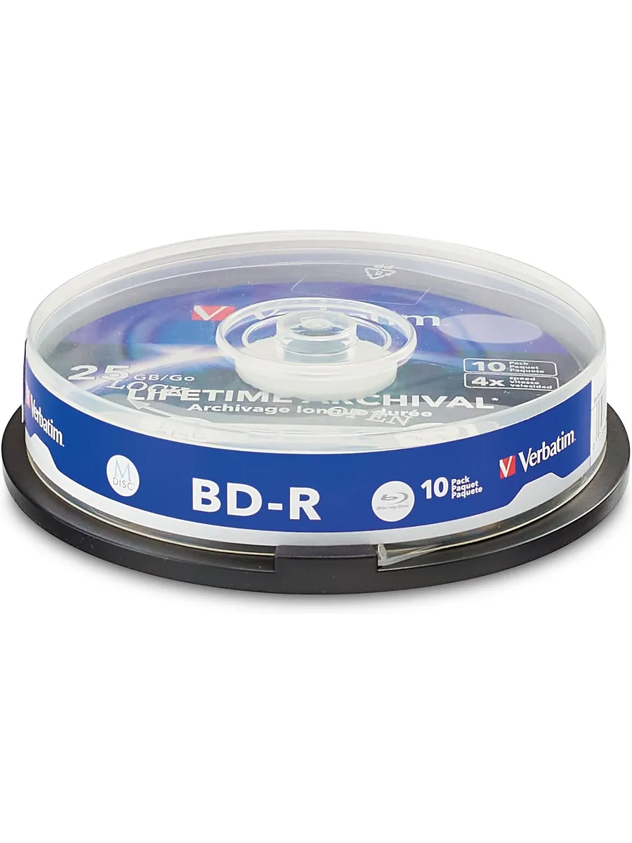 M-DISC BD-R Диски чистые для записи Blu-ray 4X 25ГБ 10 штук