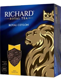 Чай черный Royal Ceylon, 100 пакетиков Richard 280026816 купить за 309 ₽ в интернет-магазине Wildberries