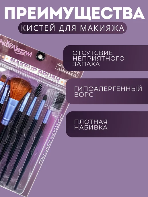 Ekabeautiful Кисти для макияжа, 8 шт, фото 2