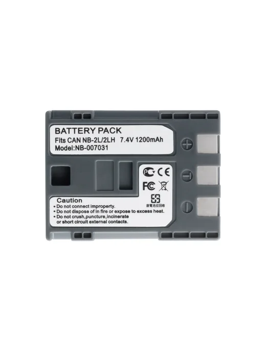 CANON Аккумулятор NB-2L 2LH для фотоаппаратов и видеокамер 1200mAh, 2 л, 1200 мАч, фото 8
