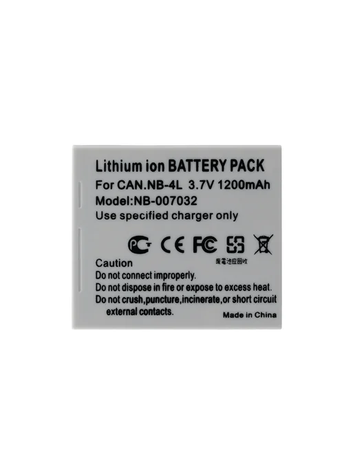CANON Аккумулятор NB-4L для камер 1200mAh, 4 л, 1200 мАч, фото 3