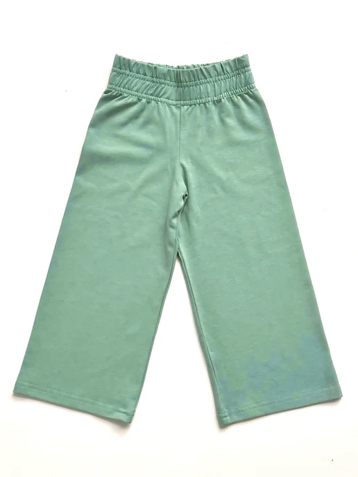 EndyBrand брюки палаццо детские, зеленый