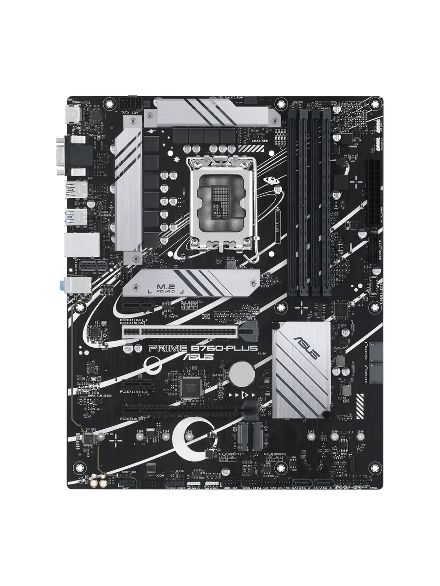 Asus Материнская плата PRIME B760-PLUS, LGA1700 4xDDR5 4xSATA3