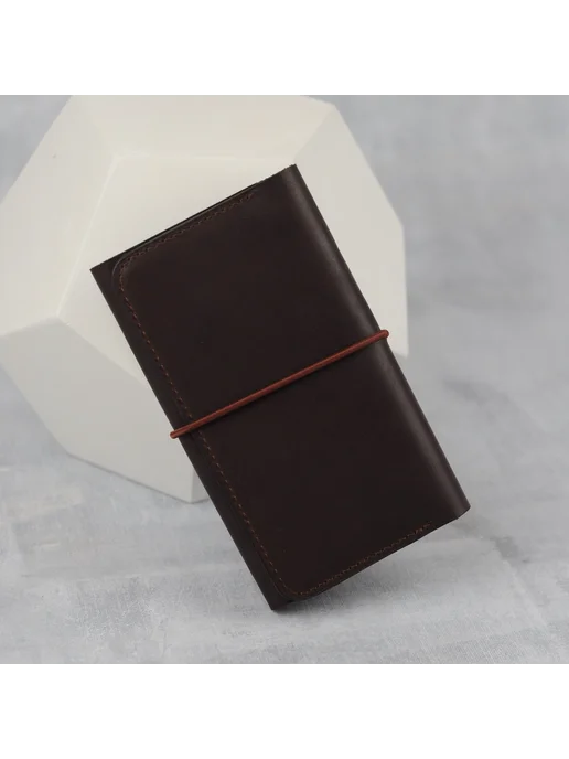 Кисет для табака и самокруток из натуральной кожи Rgoods, коричневый, фото 4