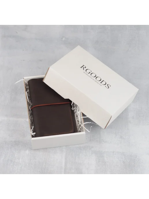Кисет для табака и самокруток из натуральной кожи Rgoods, коричневый, фото 6