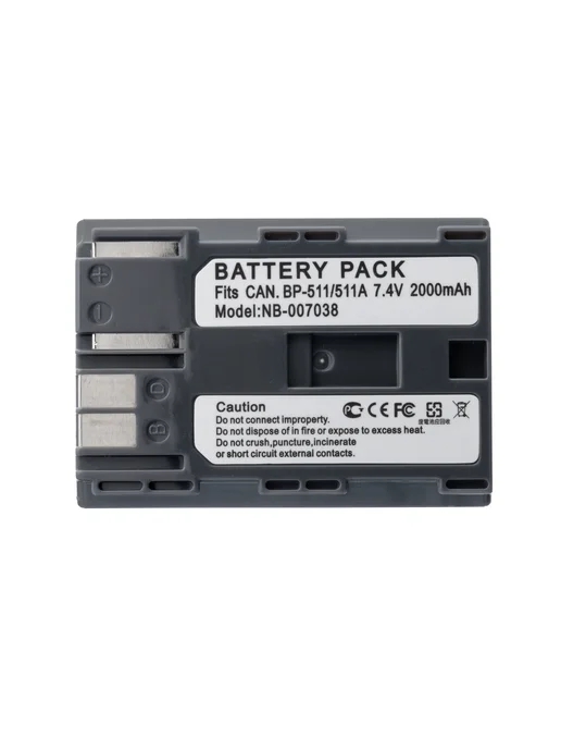 CANON Аккумулятор BP-511 BP-511A для камер Сanon, 2000mAh, 2000 мАч, фото 7