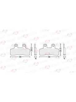 Колодки тормозные дисковые #6 X-TECH (less-metallic) медь