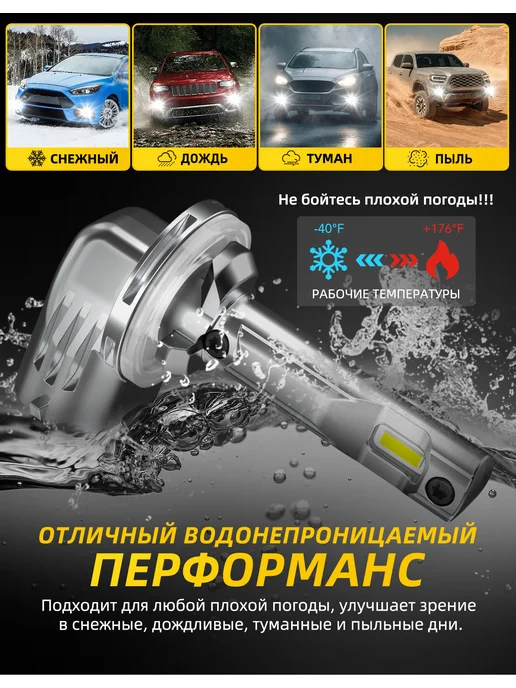 AUXITO Светодиодные лед лампы H27 881 LED автомобильные, вариант, фото 7