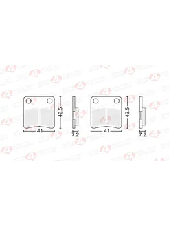 Колодки тормозные дисковые #9 X-TECH (Coper-based)