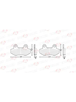 Колодки тормозные дисковые #1 X-TECH (Coper-based)