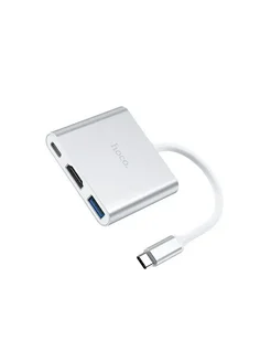 Хаб разветвитель адаптер Type-C USB HDMI USB-C OTG Hoco 280373469 купить за 777 ₽ в интернет-магазине Wildberries