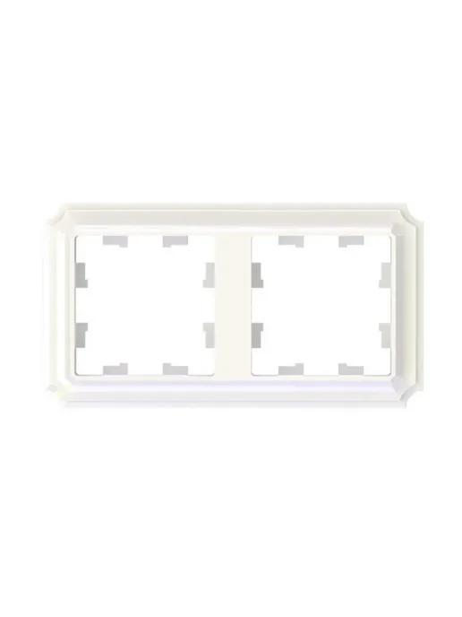 Systeme Electric Рамка двухпостовая, AtlasDesign Antique, бежевый, фото 2