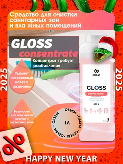 Чистящее средство Gloss Глосс Professional для Сантехники 1л