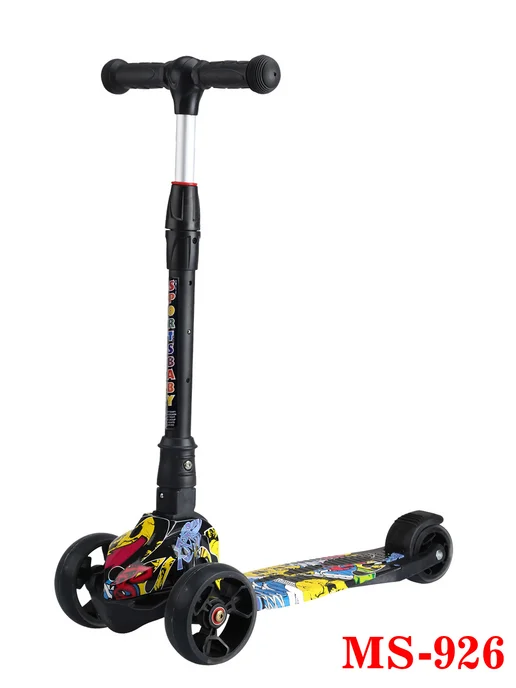 Sportsbaby Самокат MS-926 складной со светящимися, желтый, фото 5
