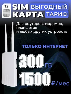 Тариф для модемов и роутеров 300 ГБ Вышки TELE2 280426525 купить за 100 ₽ в интернет-магазине Wildberries