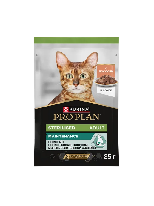 PRO PLAN Влажный корм для стерилизованных кошек Лосось, 85 г х 26 шт, 26x85, фото 2