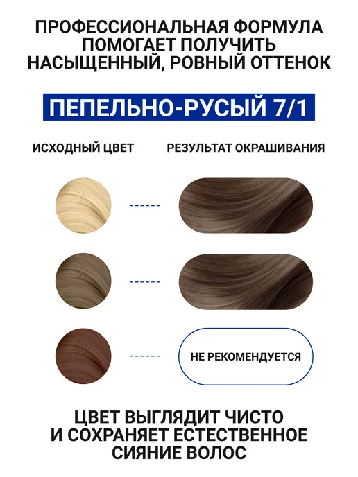 ESTEL Набор краска для волос и оксид 6% CELEBRITY 7.1, серый, фото 5