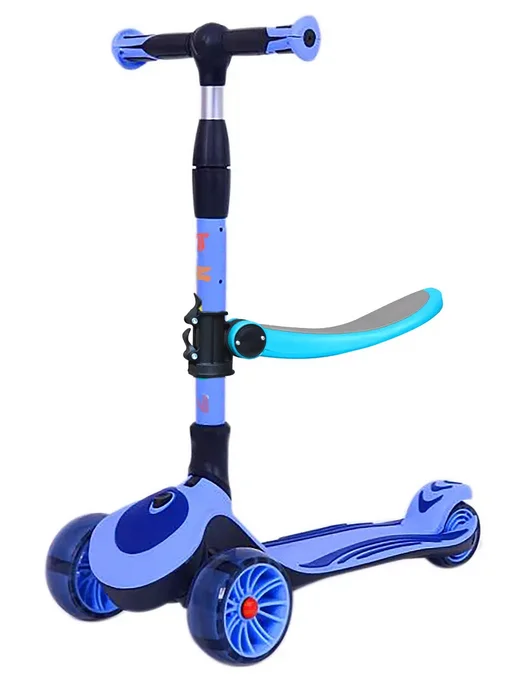 Sportsbaby Самокат MS-946 Triton со светящимися колесами, синий