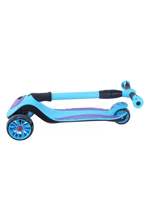 Sportsbaby Самокат MS-946 Triton со светящимися колесами, голубой, фото 2