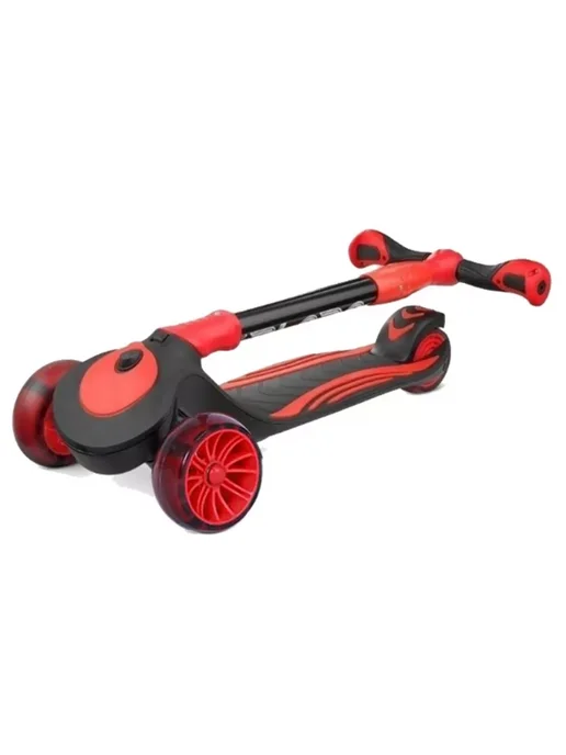 Sportsbaby Самокат MS-946 Triton со светящимися колесами, черный, фото 6