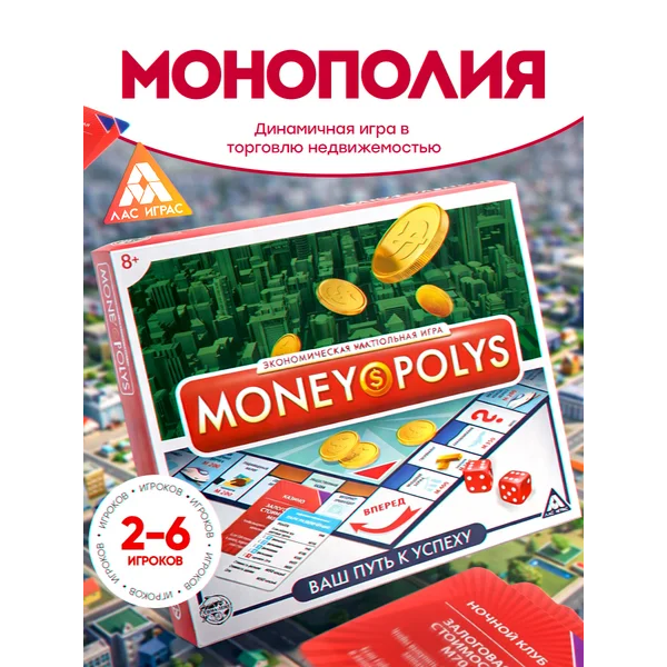 Настольная экономическая игра Монополия для всей семьи
