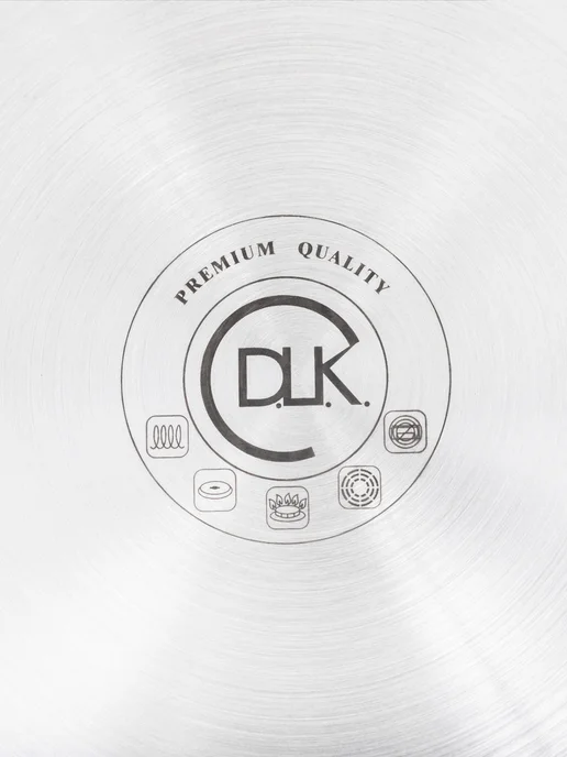 D.L.K. Кастрюля из нержавеющей стали для индукции 20 см ДЛК DLK, 2 л, фото 5