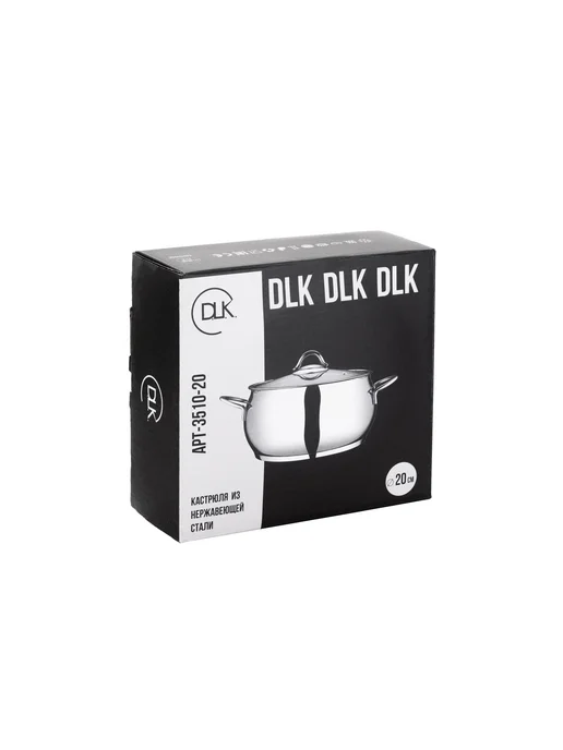 D.L.K. Кастрюля из нержавеющей стали с крышкой 20 см 2.7 л ДЛК DLK, 2,7 л, фото 6