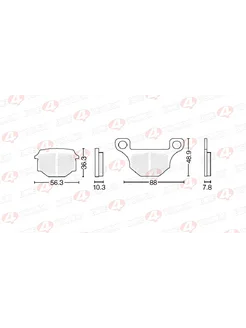 Колодки тормозные дисковые #18 X-TECH (Coper-based)