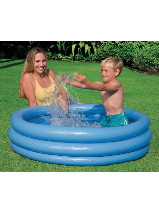 Intex Надувной детский бассейн "Кристалл" 114*25 см, 114x25 см, фото 3