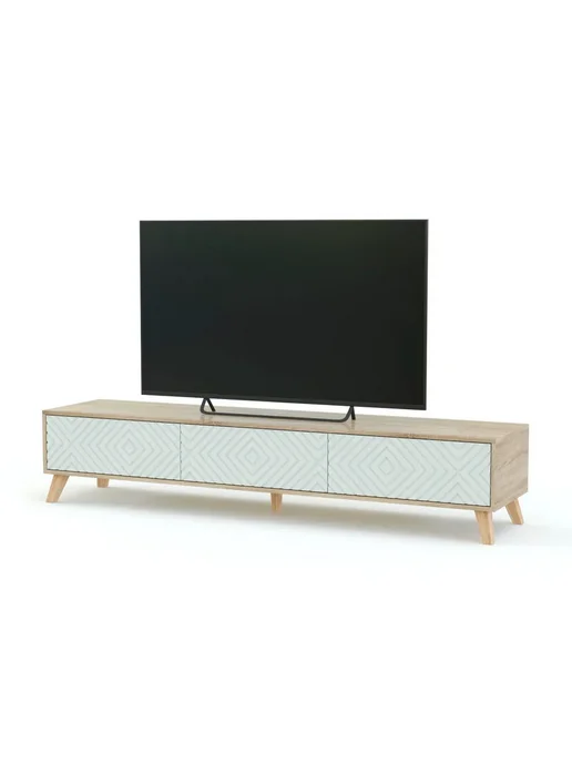 BestMebel Тумба под ТВ Шерли 14 BMS, 190х40х50 см, 190x40x50 см