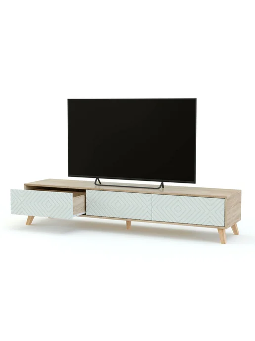 BestMebel Тумба под ТВ Шерли 14 BMS, 190х40х50 см, 190x40x50 см, фото 2