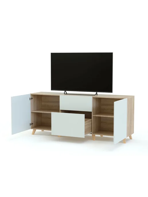 BestMebel Тумба под ТВ Бесто Besta 17, 150х40х75 см, 150x40x75 см, фото 2