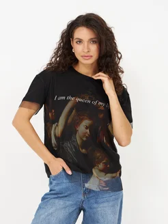 Нарядная футболка с принтом сетка DiDi Collections 280666091 купить за 1 808 ₽ в интернет-магазине Wildberries