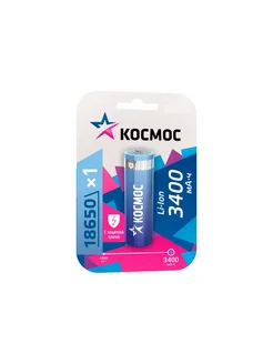 Аккумулятор 18650 LI-ion 3400 mAh 1BL с защитой KOC1