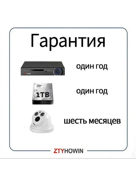 Видеонаблюдение комплект 2 камеры моЖет записывать звук, 1 ТБ, фото 6