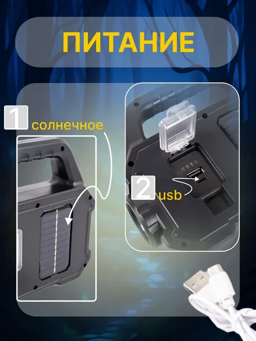 SALE24 Аккумуляторный фонарь-прожектор 33 LED светодиодный, вариант, фото 3