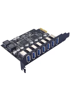 Плата расширения PCI-E на USB 3.2 x7 портов 5 Гбит/с GSMIN 280977519 купить за 1 700 ₽ в интернет-магазине Wildberries