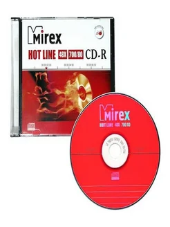 Диск Mirex CD-R 700MB 48x Hotline Slim UL120050A8S 5 шт